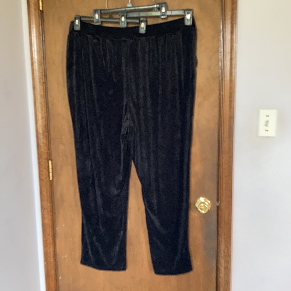 Emily Daniels black pull on knit corduroy pant size 3X - Picture 9 of 17